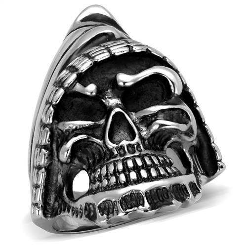 TK2056 - High polished (no plating) Stainless Steel Ring with No Stone - Alamode - Flyclothing LLC
