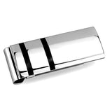 TK2071 - High polished (no plating) Stainless Steel Money clip with No Stone - Alamode