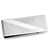 TK2080 - High polished (no plating) Stainless Steel Money clip with No Stone - Alamode