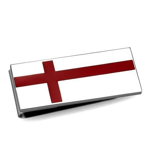 TK2089 - High polished (no plating) Stainless Steel Money clip with No Stone - Alamode