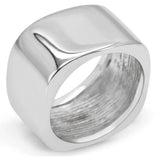 TK208 - High polished (no plating) Stainless Steel Ring with No Stone - Alamode - Flyclothing LLC