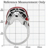 TK210 - High polished (no plating) Stainless Steel Ring with No Stone - Alamode - Flyclothing LLC