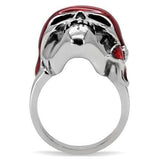 TK210 - High polished (no plating) Stainless Steel Ring with No Stone - Alamode