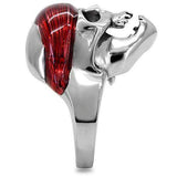 TK210 - High polished (no plating) Stainless Steel Ring with No Stone - Alamode - Flyclothing LLC
