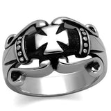 TK2141 - High polished (no plating) Stainless Steel Ring with No Stone - Alamode