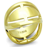 TK2157 - IP Gold(Ion Plating) Stainless Steel Ring with No Stone - Alamode