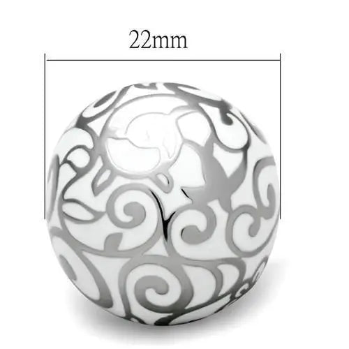 TK215 - High polished (no plating) Stainless Steel Ring with No Stone - Alamode - Flyclothing LLC