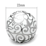 TK215 - High polished (no plating) Stainless Steel Ring with No Stone - Alamode - Flyclothing LLC
