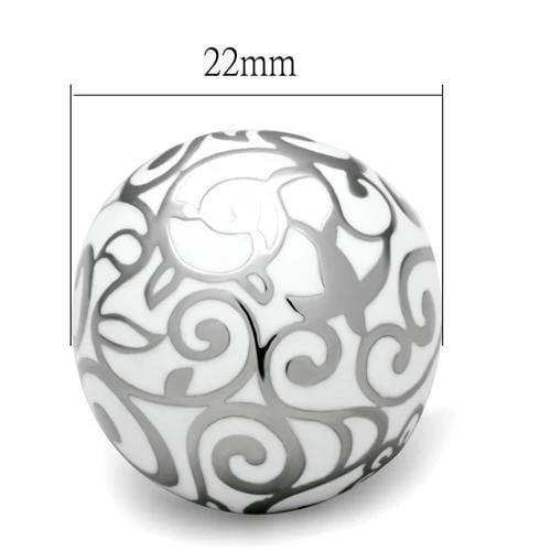 TK215 - High polished (no plating) Stainless Steel Ring with No Stone - Alamode - Flyclothing LLC
