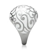 TK215 - High polished (no plating) Stainless Steel Ring with No Stone - Alamode - Flyclothing LLC