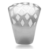 TK216 - High polished (no plating) Stainless Steel Ring with No Stone - Alamode - Flyclothing LLC