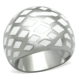 TK216 - High polished (no plating) Stainless Steel Ring with No Stone - Alamode - Flyclothing LLC