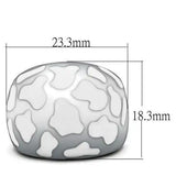 TK217 - High polished (no plating) Stainless Steel Ring with No Stone - Alamode - Flyclothing LLC