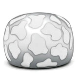 TK217 - High polished (no plating) Stainless Steel Ring with No Stone - Alamode - Flyclothing LLC