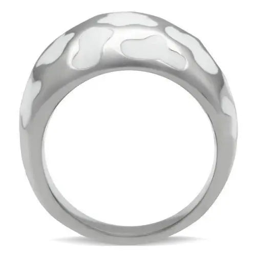 TK217 - High polished (no plating) Stainless Steel Ring with No Stone - Alamode - Flyclothing LLC