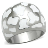 TK217 - High polished (no plating) Stainless Steel Ring with No Stone - Alamode