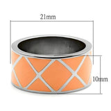 TK218 - High polished (no plating) Stainless Steel Ring with No Stone
