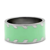 TK222 - High polished (no plating) Stainless Steel Ring with No Stone - Alamode - Flyclothing LLC