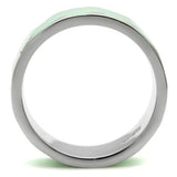 TK222 - High polished (no plating) Stainless Steel Ring with No Stone - Alamode
