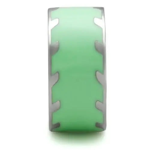 TK222 - High polished (no plating) Stainless Steel Ring with No Stone - Alamode - Flyclothing LLC