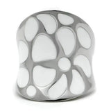TK224 - High polished (no plating) Stainless Steel Ring with No Stone - Alamode - Flyclothing LLC