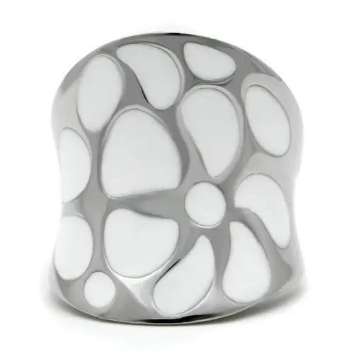 TK224 - High polished (no plating) Stainless Steel Ring with No Stone - Alamode - Flyclothing LLC