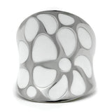 TK224 - High polished (no plating) Stainless Steel Ring with No Stone - Alamode
