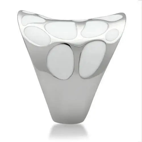 TK224 - High polished (no plating) Stainless Steel Ring with No Stone - Alamode - Flyclothing LLC