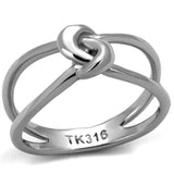 TK2262 - High polished (no plating) Stainless Steel Ring with No Stone - Alamode - Flyclothing LLC