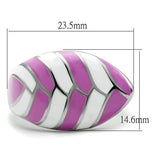 TK226 - High polished (no plating) Stainless Steel Ring with No Stone - Alamode