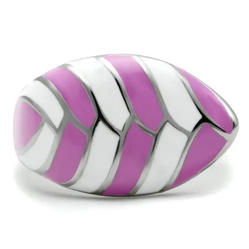 TK226 - High polished (no plating) Stainless Steel Ring with No Stone - Alamode - Flyclothing LLC