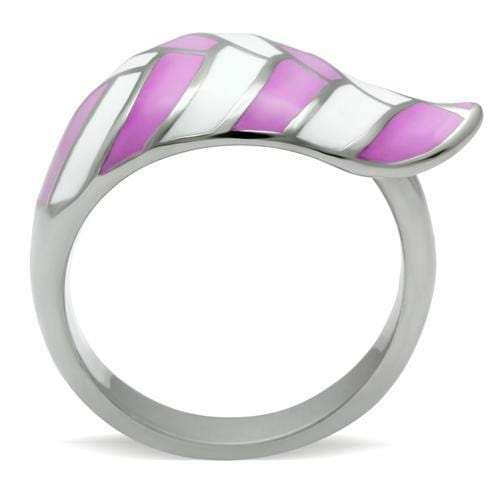 TK226 - High polished (no plating) Stainless Steel Ring with No Stone - Alamode - Flyclothing LLC