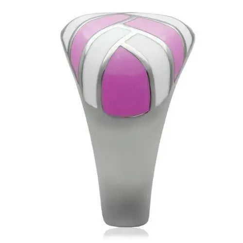 TK226 - High polished (no plating) Stainless Steel Ring with No Stone - Alamode - Flyclothing LLC