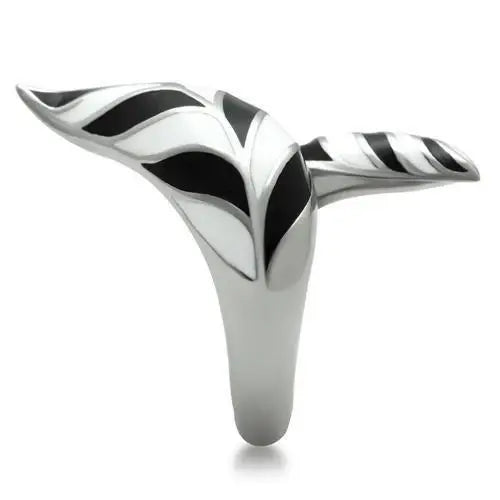 TK227 - High polished (no plating) Stainless Steel Ring with No Stone - Alamode - Flyclothing LLC