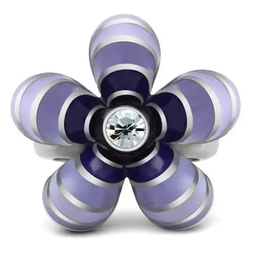 TK229 - High polished (no plating) Stainless Steel Ring with No Stone - Alamode - Flyclothing LLC