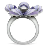 TK229 - High polished (no plating) Stainless Steel Ring with No Stone - Alamode - Flyclothing LLC