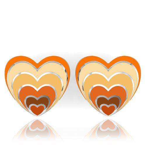 TK234 - High polished (no plating) Stainless Steel Earrings with No Stone - Alamode - Flyclothing LLC