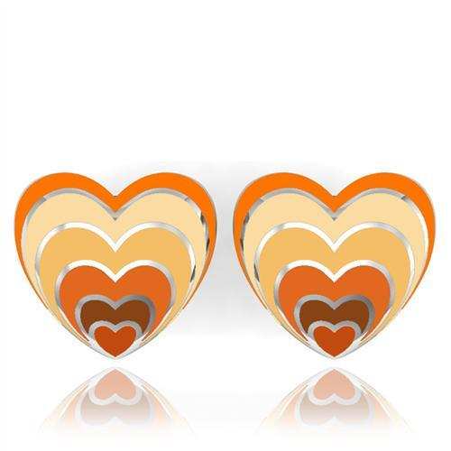 TK234 - High polished (no plating) Stainless Steel Earrings with No Stone - Alamode - Flyclothing LLC