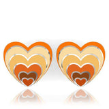 TK234 - High polished (no plating) Stainless Steel Earrings with No Stone