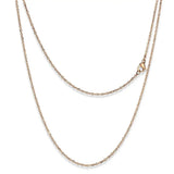 TK2422R - IP Rose Gold(Ion Plating) Stainless Steel Chain with No Stone - Alamode - Flyclothing LLC
