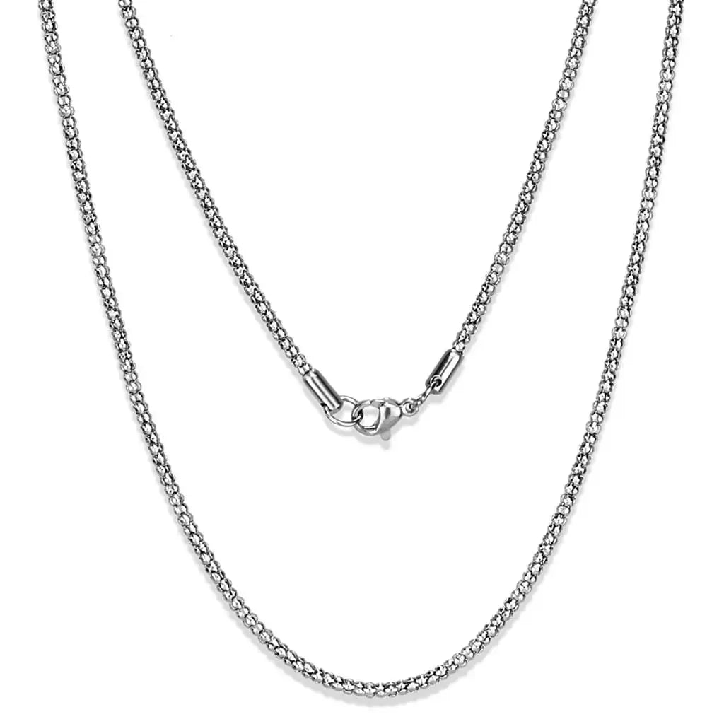 TK2424 - High polished (no plating) Stainless Steel Chain with No Stone - Alamode - Flyclothing LLC