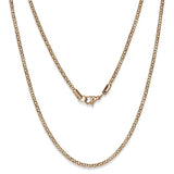 TK2424R - IP Rose Gold(Ion Plating) Stainless Steel Chain with No Stone - Alamode