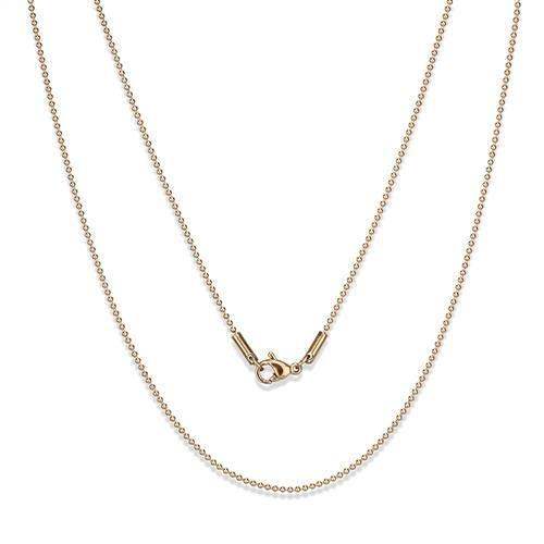TK2431R - IP Rose Gold(Ion Plating) Stainless Steel Chain with No Stone - Alamode - Flyclothing LLC