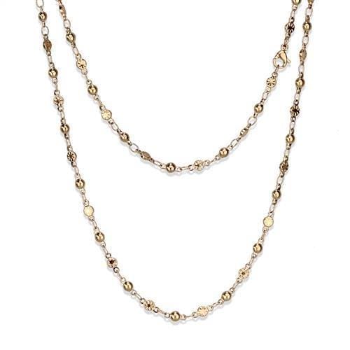 TK2432R - IP Rose Gold(Ion Plating) Stainless Steel Chain with No Stone - Alamode
