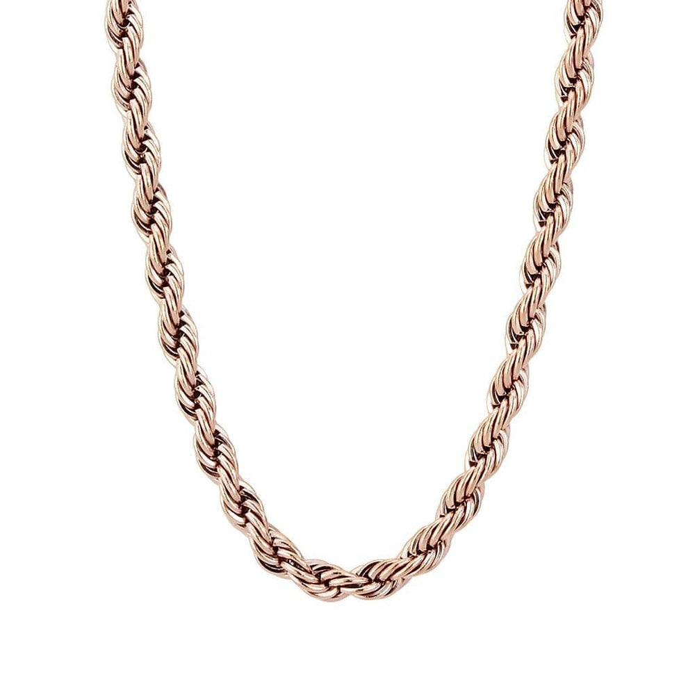 TK2433R - IP Rose Gold(Ion Plating) Stainless Steel Chain with No Stone - Alamode
