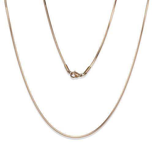 TK2435R - IP Rose Gold(Ion Plating) Stainless Steel Chain with No Stone - Alamode - Flyclothing LLC