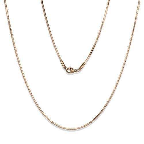 TK2435R - IP Rose Gold(Ion Plating) Stainless Steel Chain with No Stone - Alamode - Flyclothing LLC