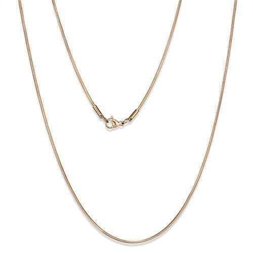 TK2436R - IP Rose Gold(Ion Plating) Stainless Steel Chain with No Stone - Alamode - Flyclothing LLC