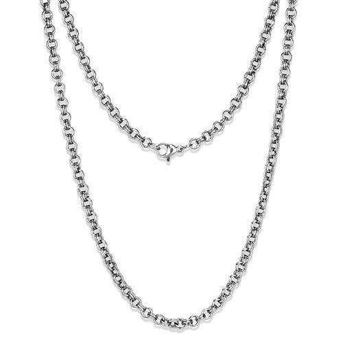 TK2438 - High polished (no plating) Stainless Steel Chain with No Stone - Alamode - Flyclothing LLC