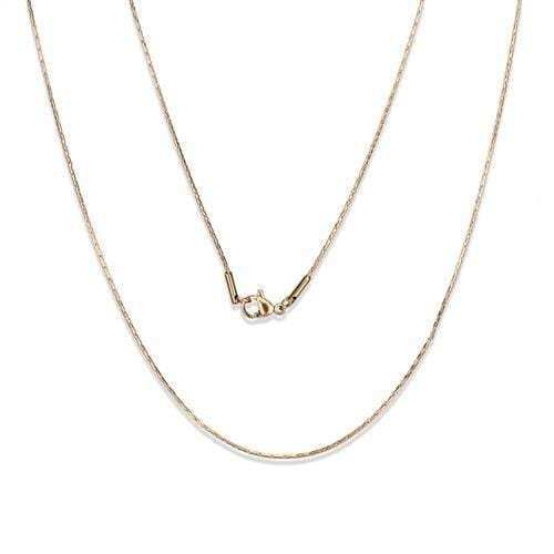 TK2439R - IP Rose Gold(Ion Plating) Stainless Steel Chain with No Stone - Alamode - Flyclothing LLC